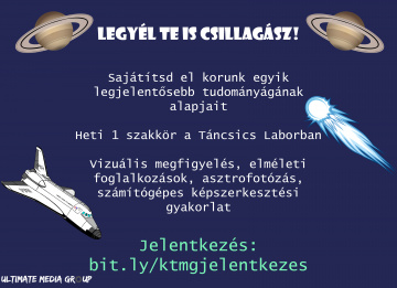A „Legyél Te is Csillagász” 2017/18 szakkör kiírása